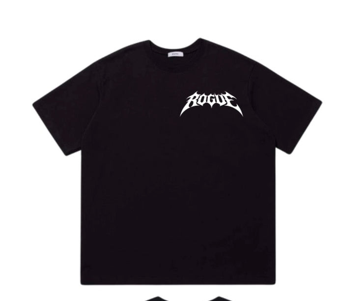 Black rouge moto t shirt