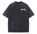 Washed black rogue moto shirt