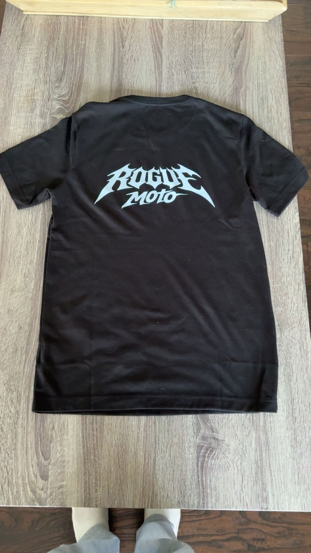 Black rouge moto t shirt