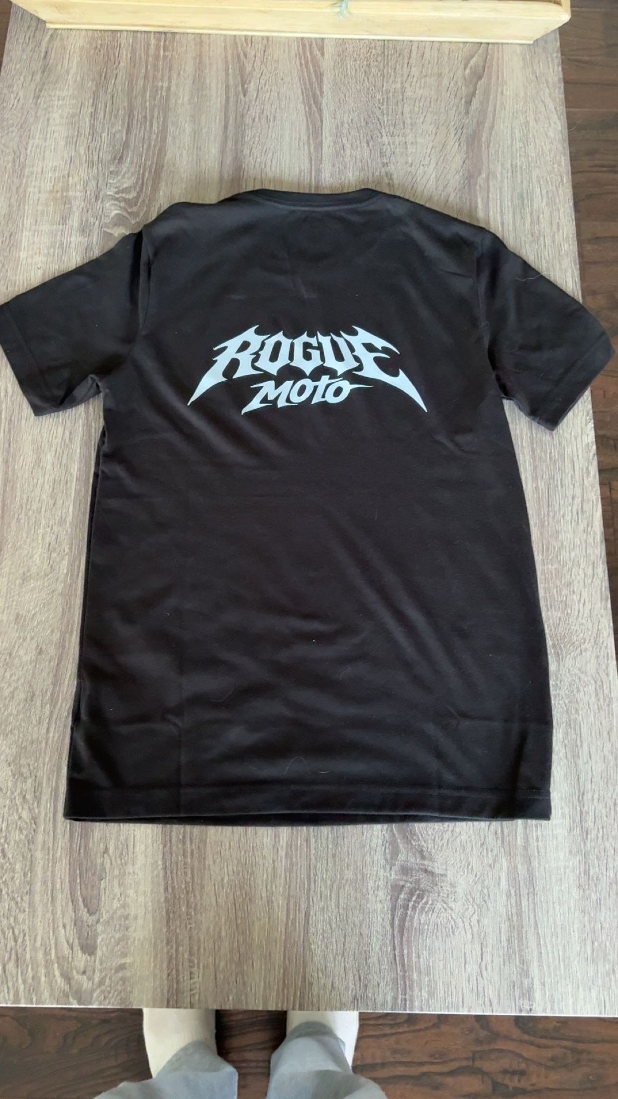 Black rouge moto t shirt
