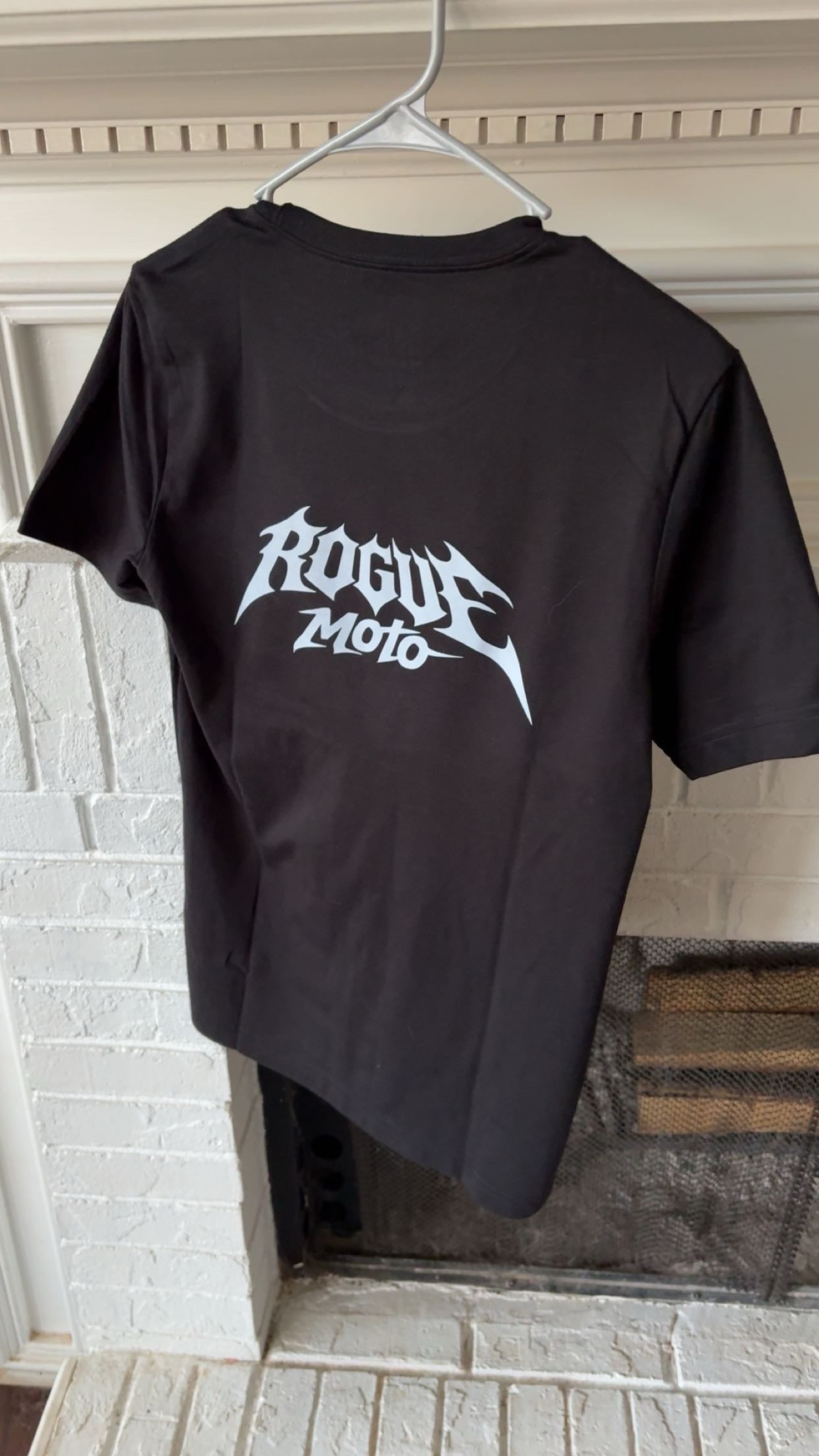 Black rouge moto t shirt